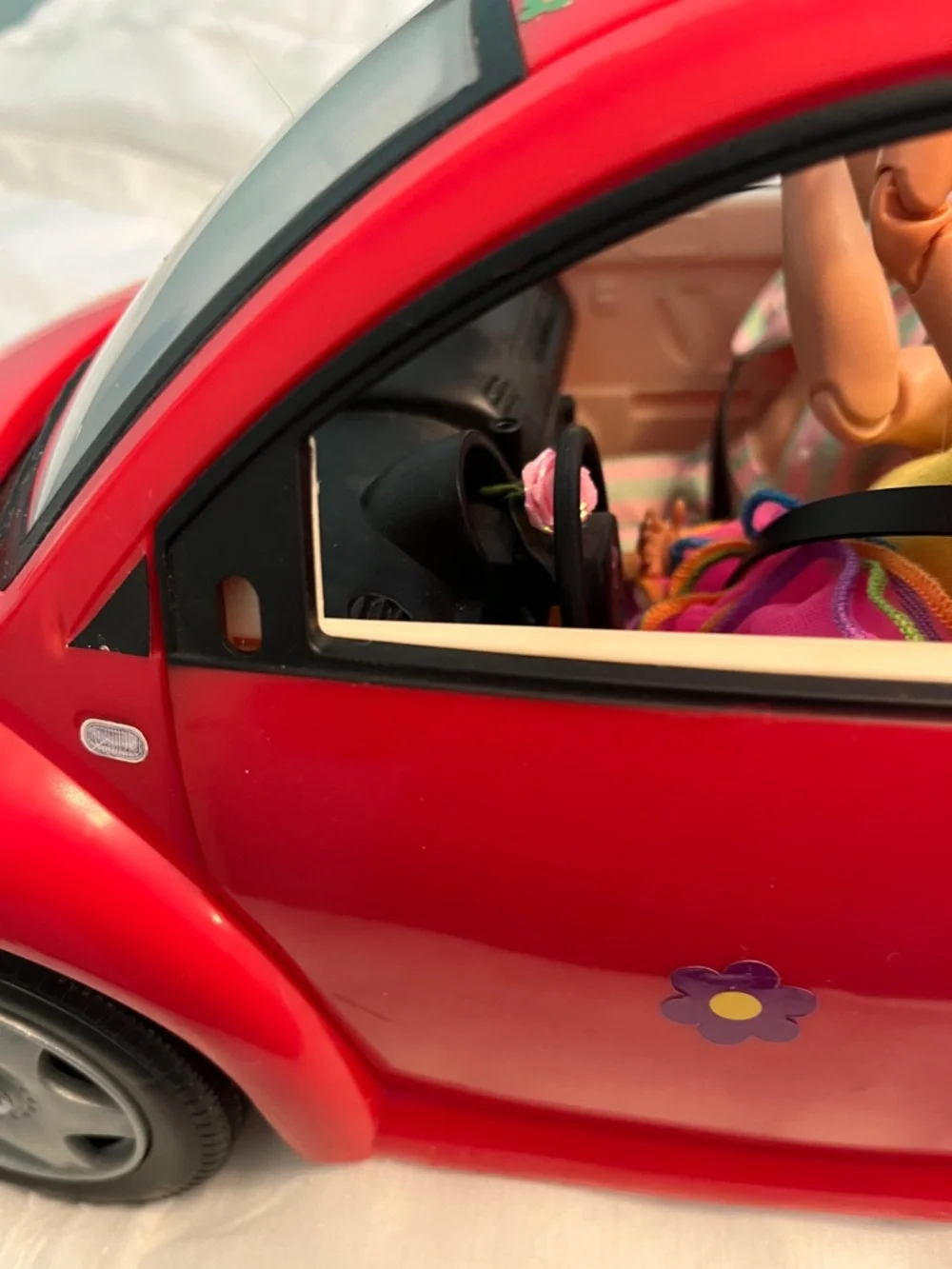 Mattel Barbie Red VW Beetle, Year:  2000.